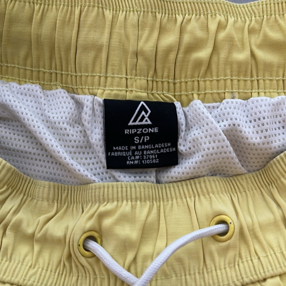 Bright Yellow Ripzone Swim Trunks - Picture 3 of 3